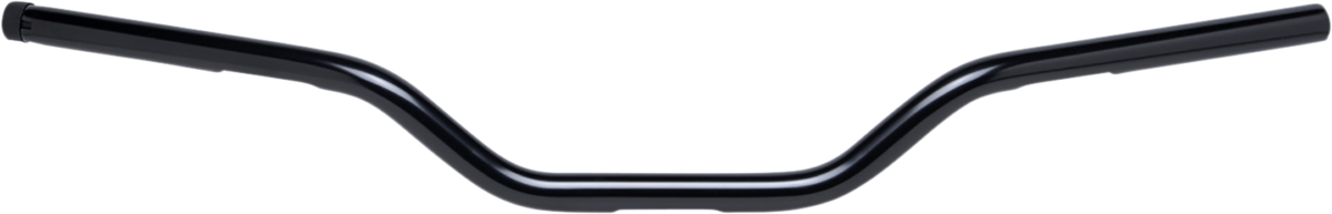 BILTWELL 1" Handlebar w/ TBW Plugs - Tracker Mid - Black 6008-2017