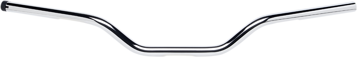 BILTWELL 1" Handlebar w/ TBW Plugs - Tracker Mid - Chrome 6008-1057