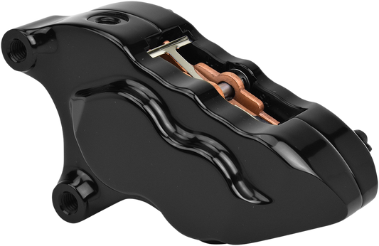 HAWG HALTERS 4-Piston Caliper - Front - Black LHSAB5018