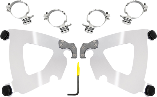 MEMPHIS SHADES Road Warrior Trigger-Lock Mounting Kit - Black - XL MEB2059