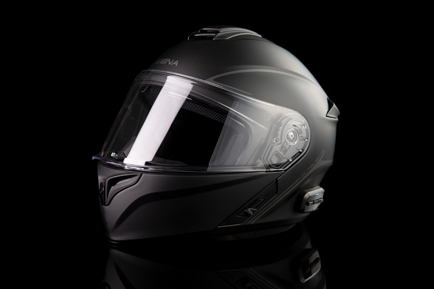 SENA Outrush R Helmet - Black, Small - Model OUTRUSHR-MB00S3