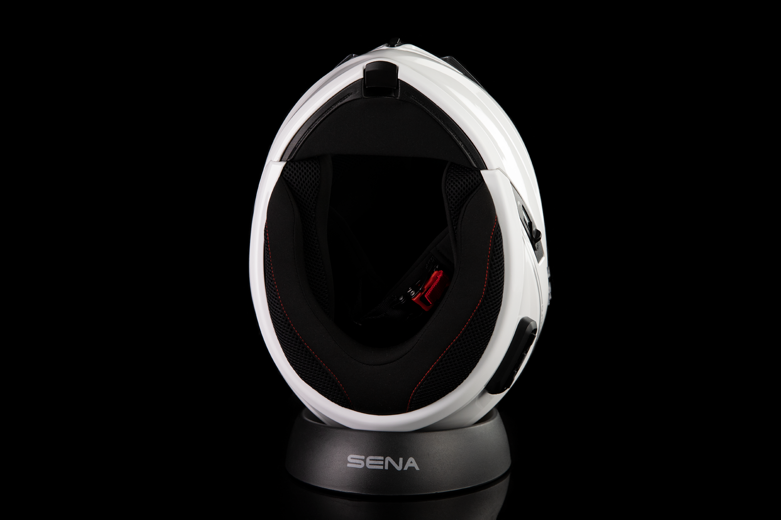 SENA Outrush R Helmet Large with Bluetooth 5.0 - White - Model OUTRUSHR-GW00L3