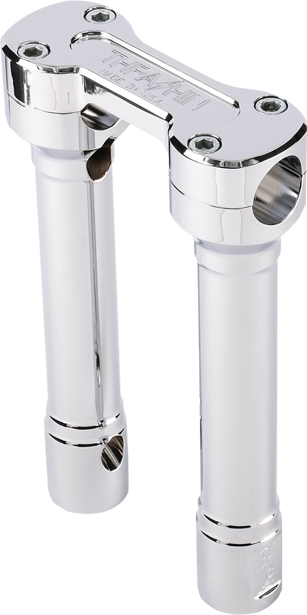 THRASHIN SUPPLY CO. Hole Shot Risers - 8" - Chrome TSC-8100-3