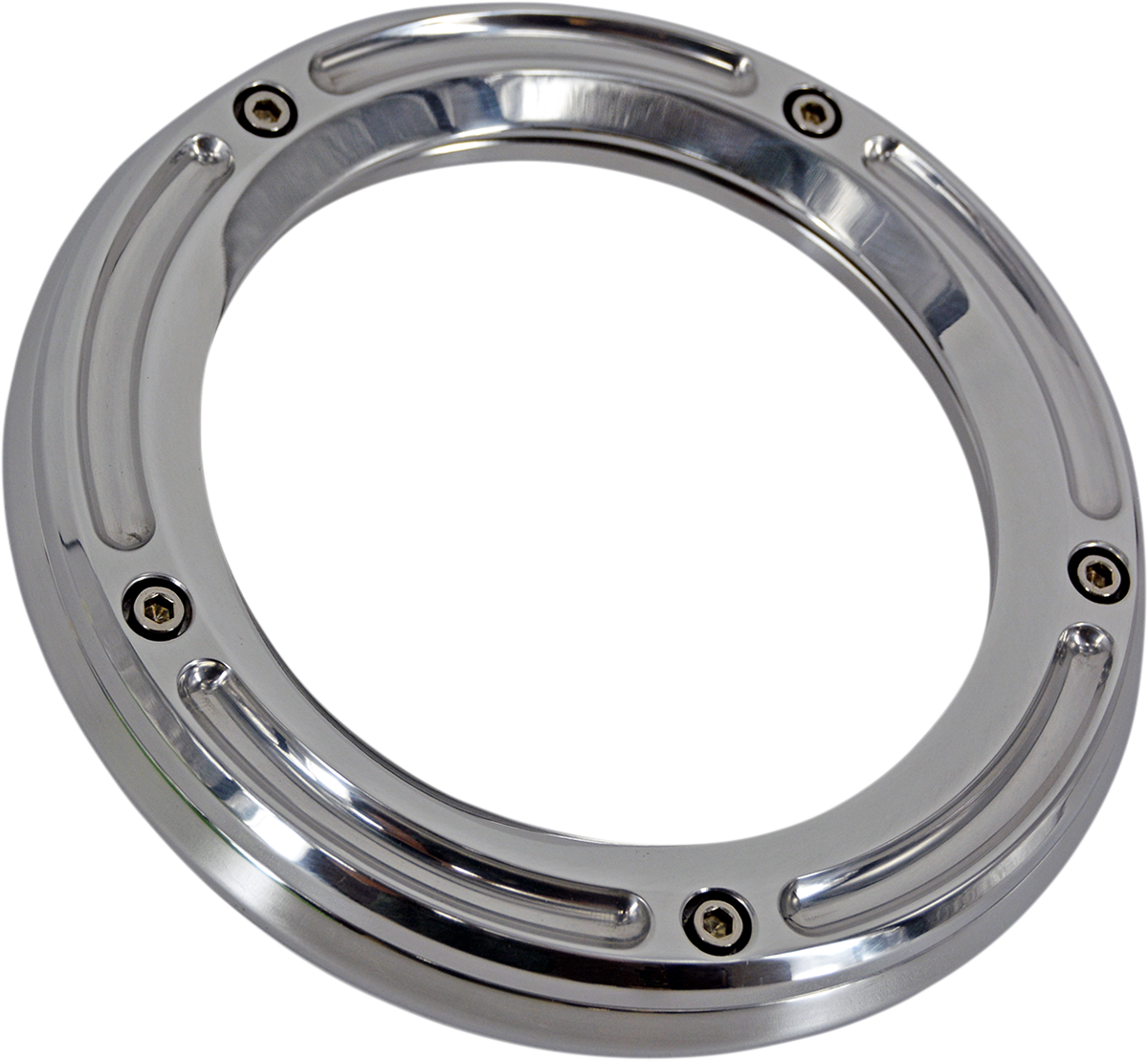 TRASK Assault Derby Cover with Window - Chrome - Softail TM-0042CH