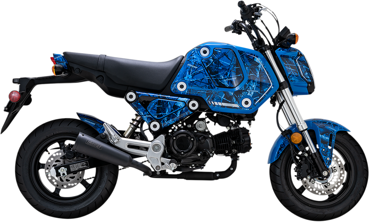 Vance & Hines Upsweep Muffler for Grom 48237 - Matte Black Ceramic Finish, CNC Machined Billet End Cap