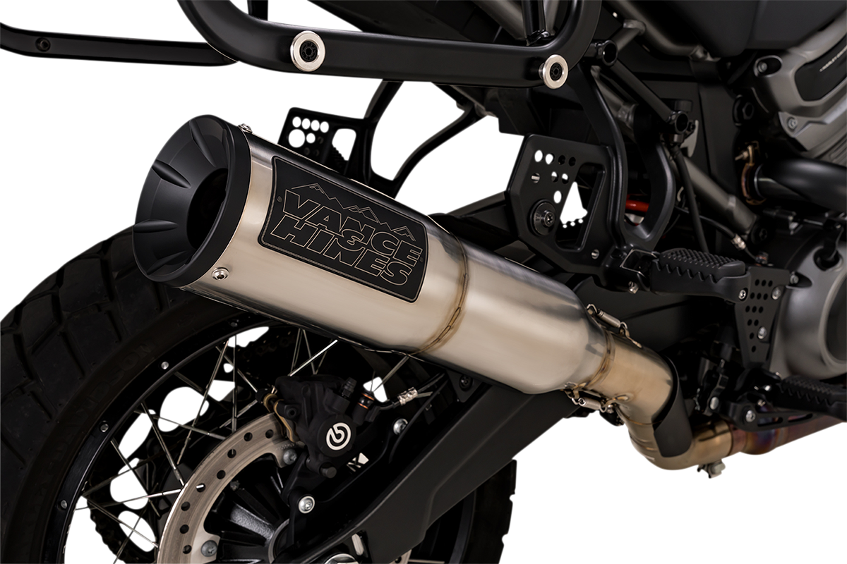 Vance & Hines Adventure Hi-Output 450 Slip-On Muffler for Revolution Max 1250 - Stainless Steel 16533