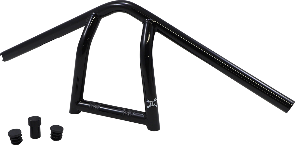 BURLY BRAND Jim Handlebar - 9" - Black B12-6040B
