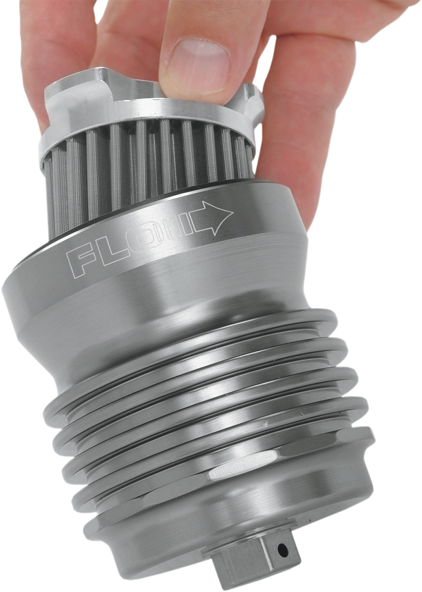 PC RACING Flo® "Spin-on" Oil Filter - Gunmetal Gray PCS1