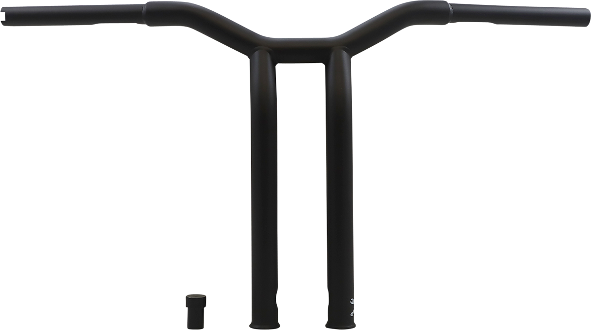 BURLY BRAND Dominator Handlebar - Raked - 14" - Matte Black B12-6053SB