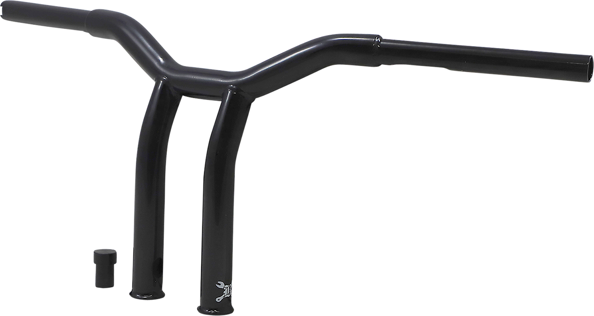 BURLY BRAND Dominator Handlebar - Raked - 10" - Black B12-6051B