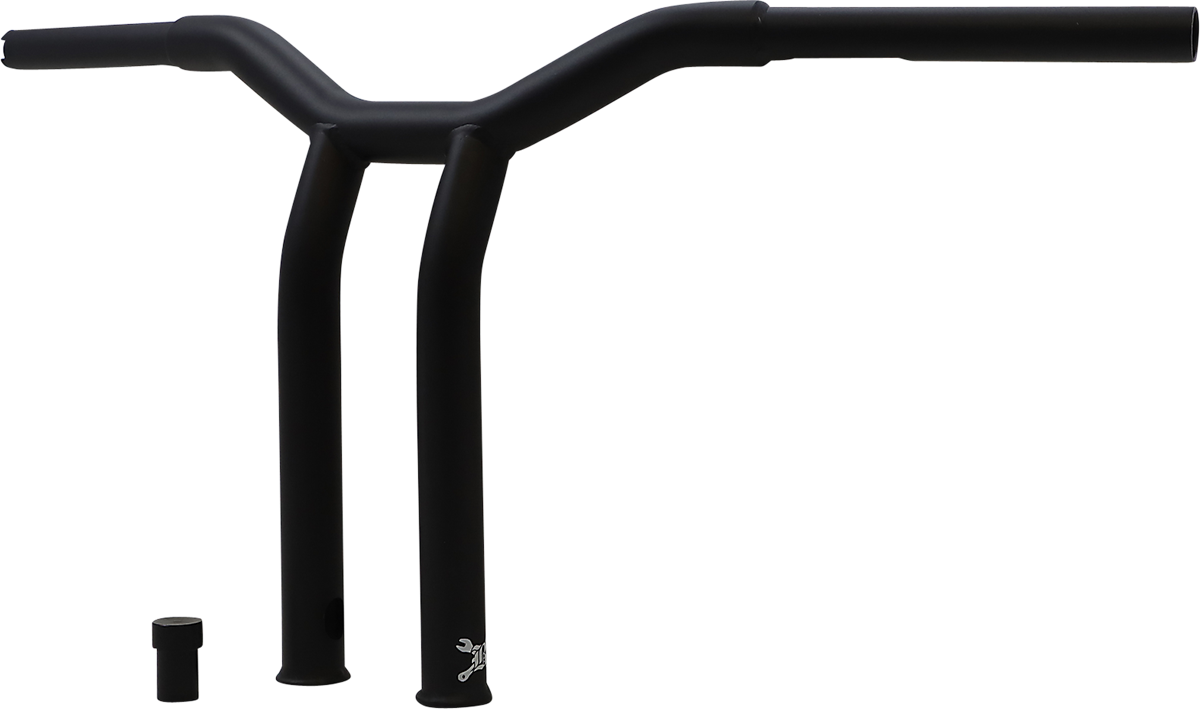 BURLY BRAND Dominator Handlebar - Raked - 12" - Matte Black B12-6052SB