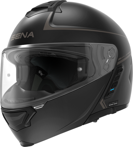 SENA Impulse Helmet Matte Black Small IMPULSE-MB00S1 with Multi-Channel Mesh Intercom and Bluetooth Connectivity