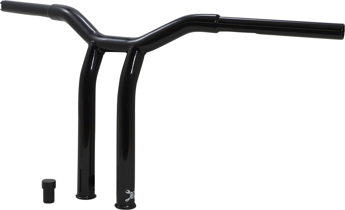 BURLY BRAND Dominator Handlebar - Raked - 12" - Black B12-6052B