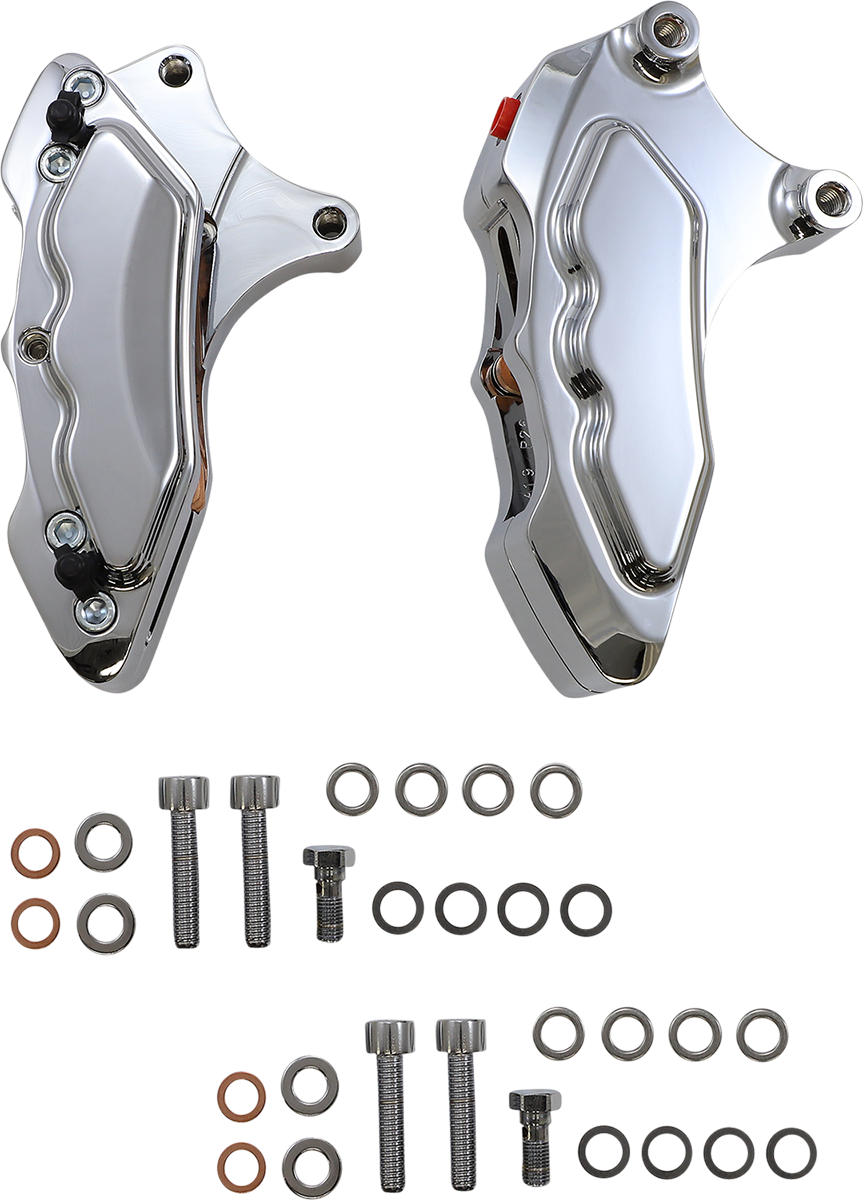 HAWG HALTERS 6-Piston Dual Caliper - Chrome - 13" FKDDCC6013