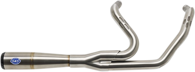 S&S CYCLE 2-into-1 Diamondback Exhaust System - Stainless Steel - Race Only 550-1000