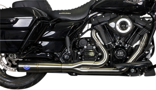 S&S CYCLE 2-into-1 Diamondback Exhaust System - Stainless Steel - 50-State 550-0999A