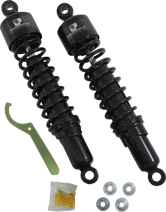 Progressive Suspension 412 Series Heavy Duty Shock for Cruiser and Touring Bikes - 14.25 inches