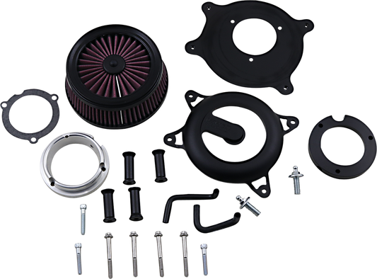 Vance & Hines VO2 Rogue Air Intake Kit - Wrinkle Black (Part 40381)