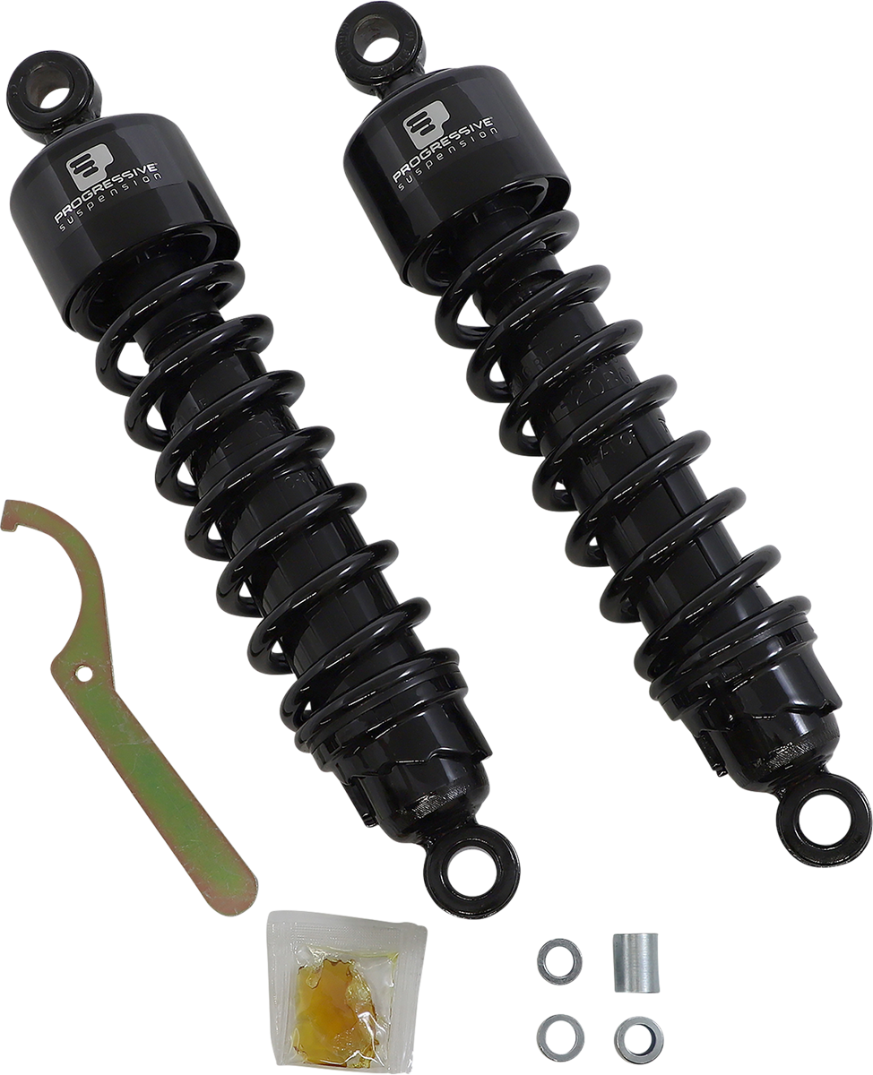 Progressive Suspension 412 Series Heavy Duty Shock for Cruiser and Touring Bikes - 12.5 inches