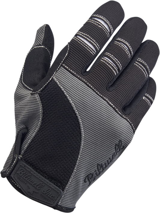 BILTWELL Moto Gloves - Gray/Black - Medium 1501-1101-003