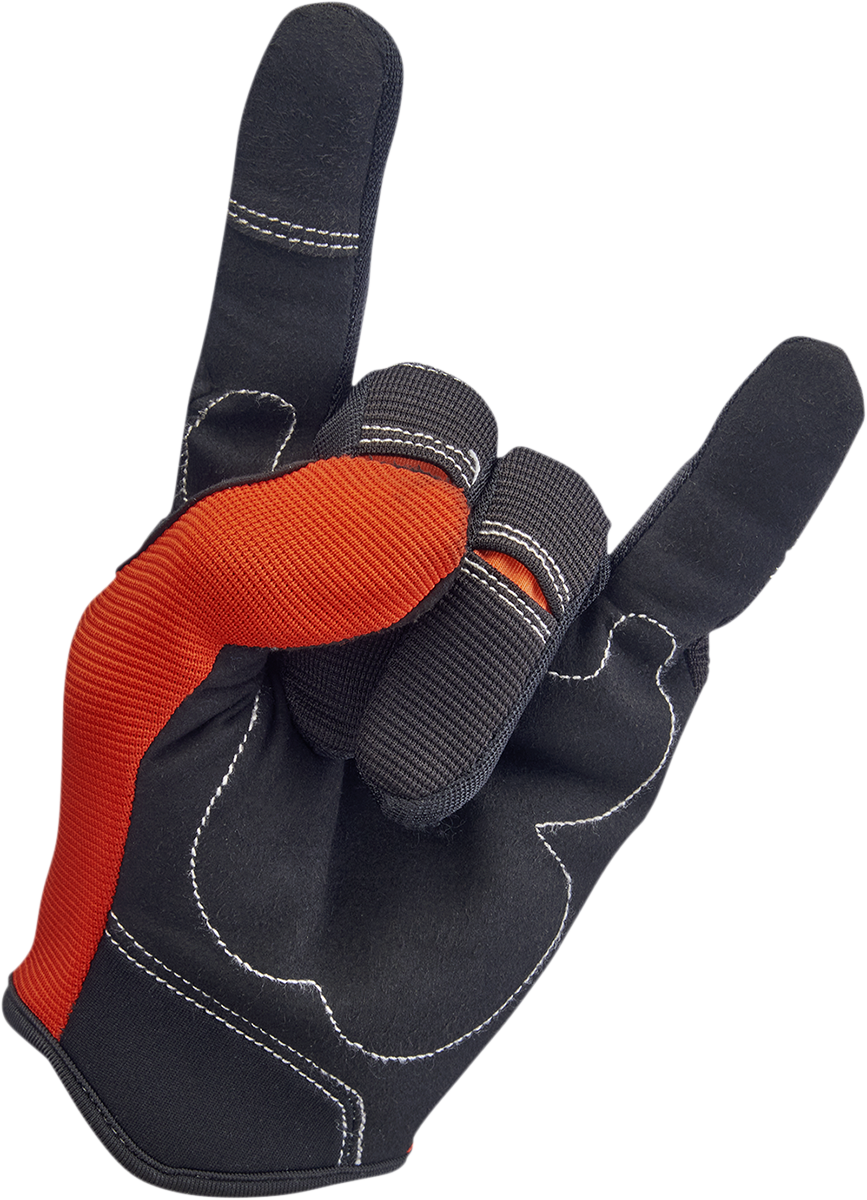 BILTWELL Moto Gloves - Orange/Black - XL 1501-0106-005