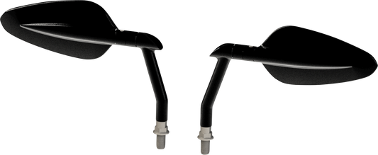 BURLY BRAND Mirrors - Radar - Side View - Oval - Black B16-1502B