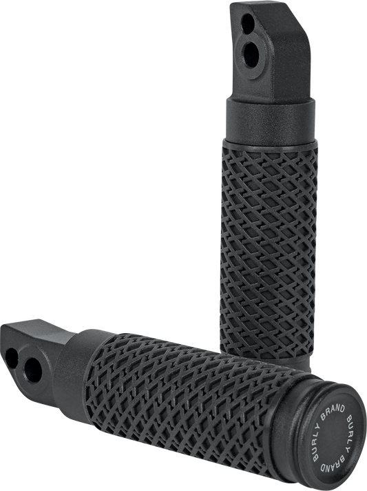 BURLY BRAND Slash Cut - Passenger Foot Pegs - Black B13-1205B