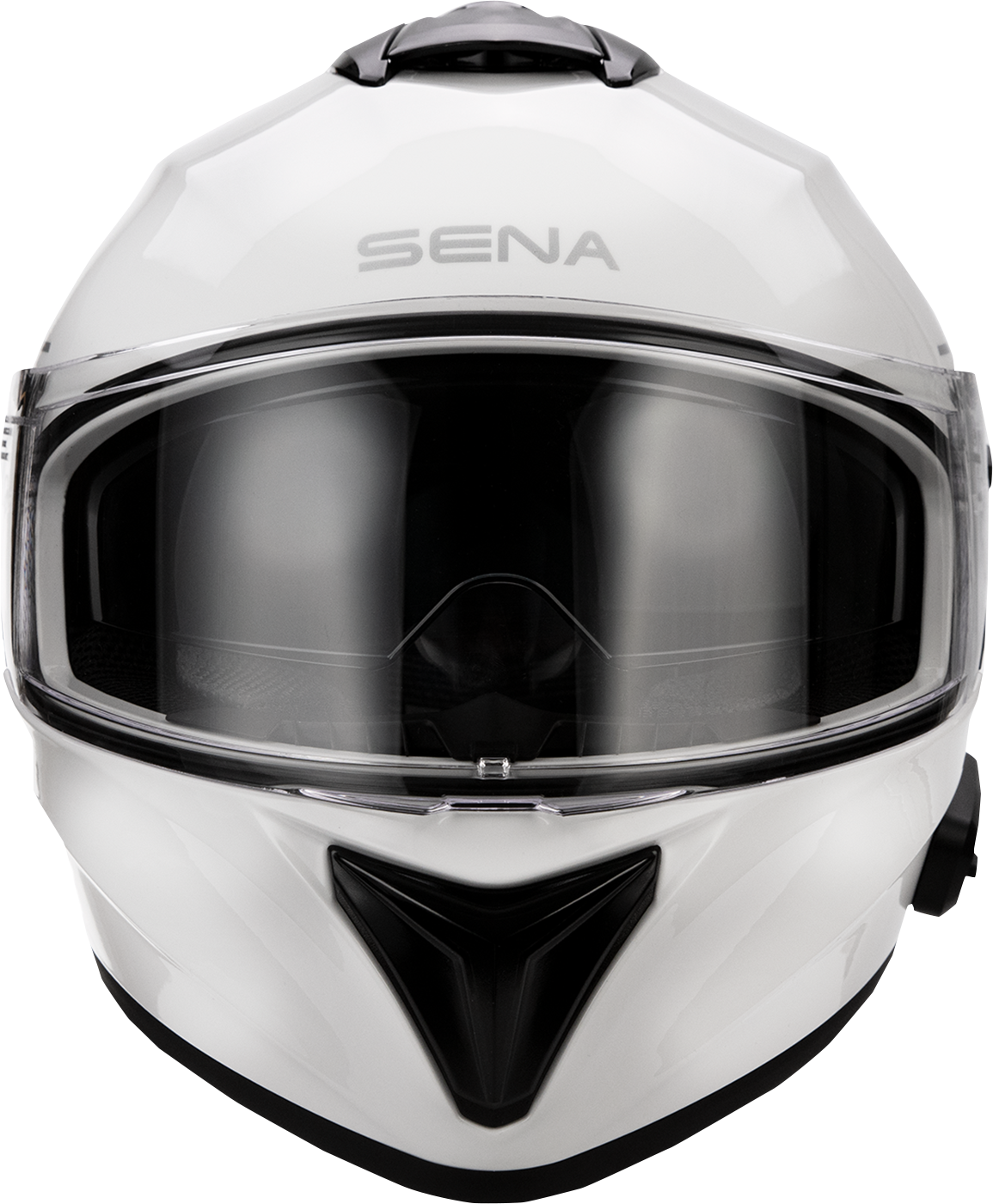 SENA OutForce Helmet Glossy White Medium OUTFORCE-GW00M with Bluetooth 5.0 and Integrated Audio