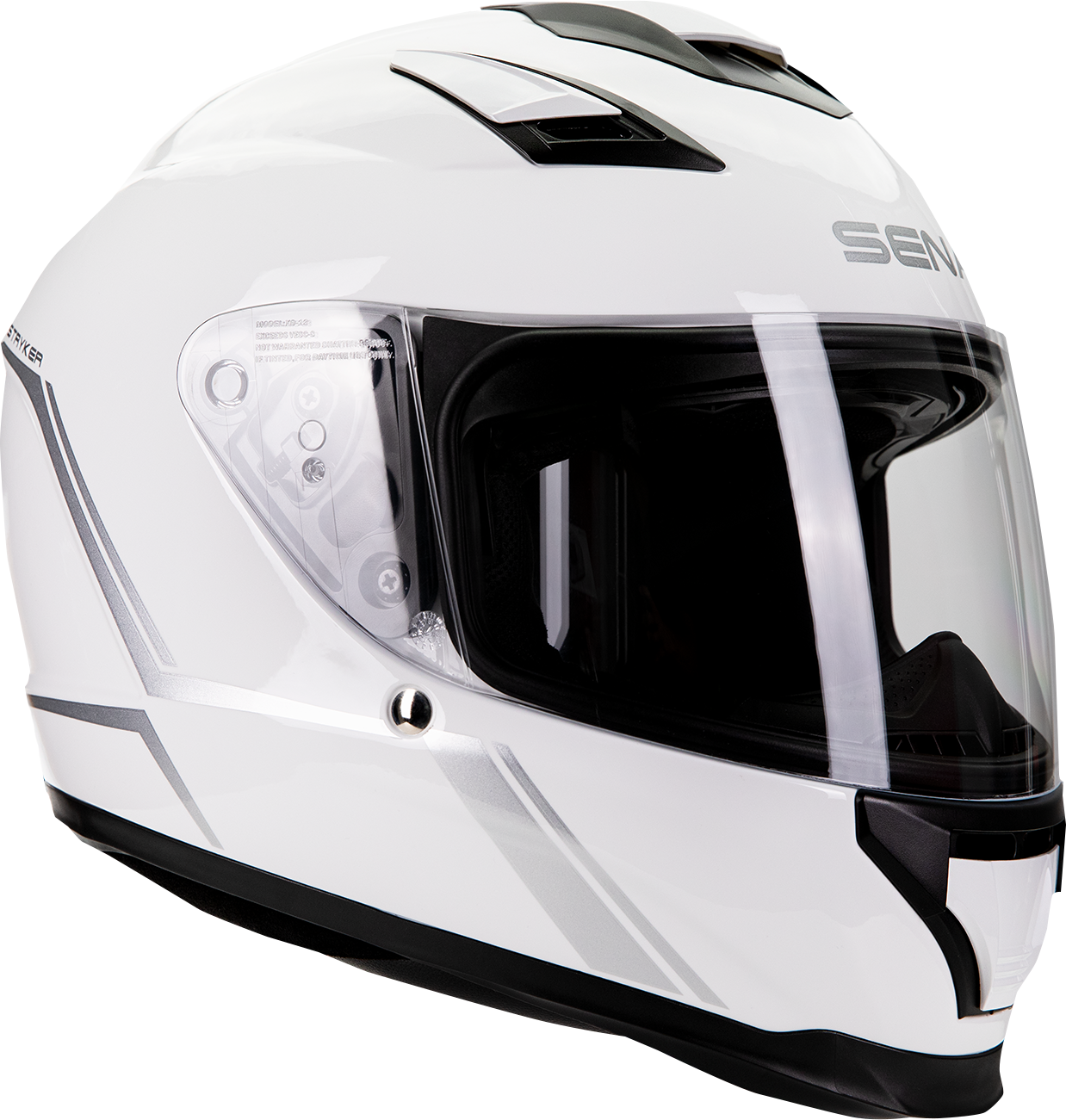 SENA Stryker Helmet - Glossy White, Medium (Part Number: STRYKER-GW00M1)