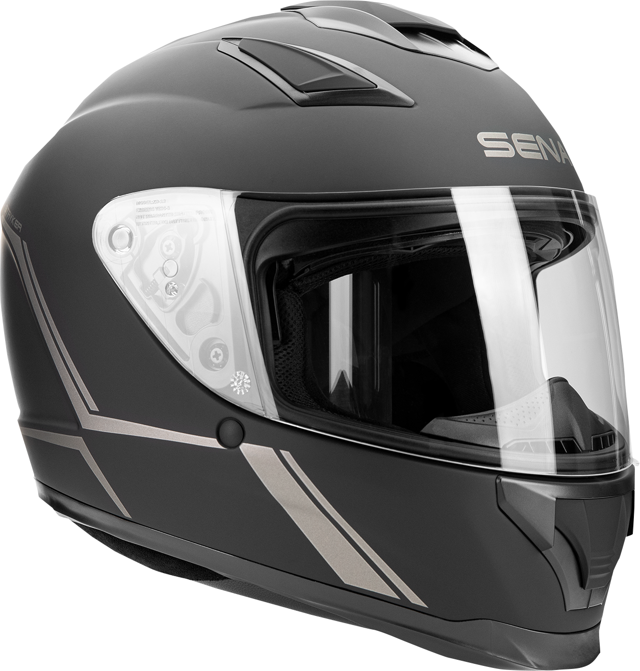 SENA Stryker Helmet - Matte Black - Medium (Part Number: STRYKER-MB00M1)