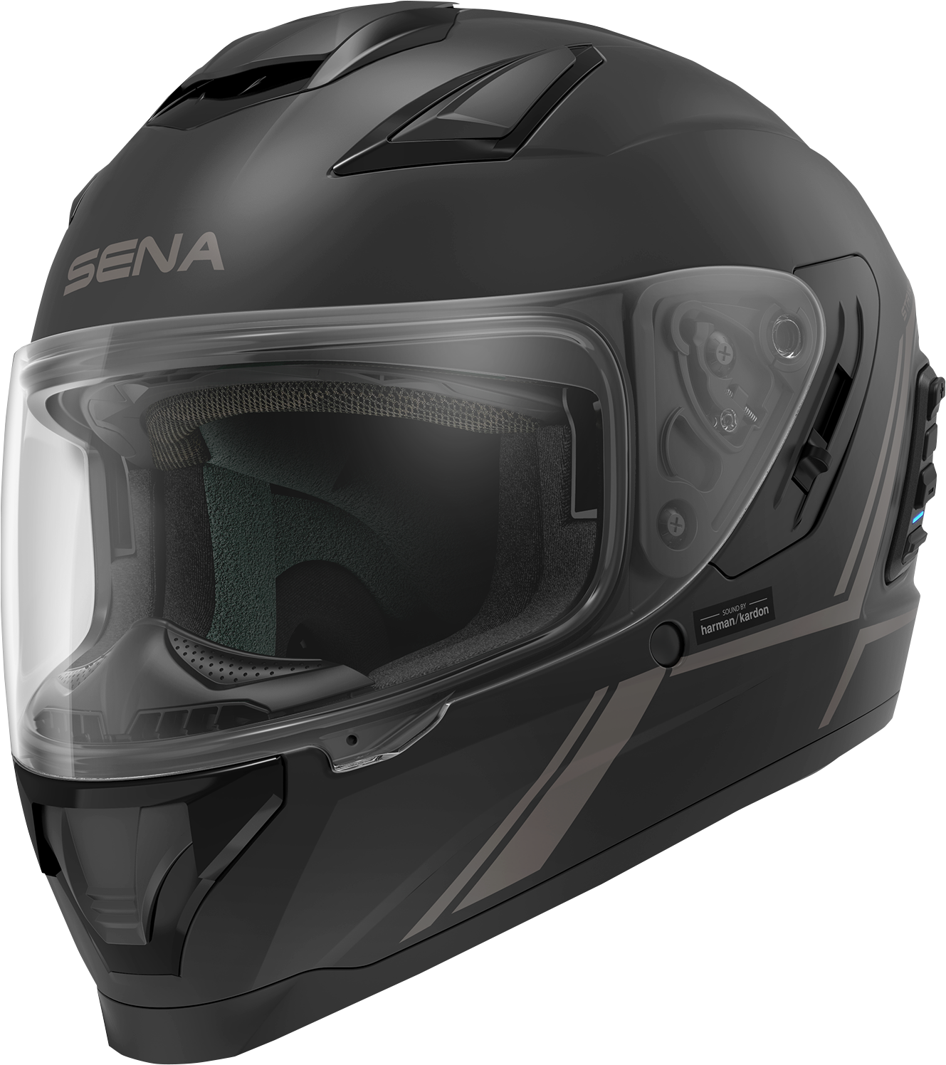 SENA Stryker Helmet - Matte Black - Medium (Part Number: STRYKER-MB00M1)