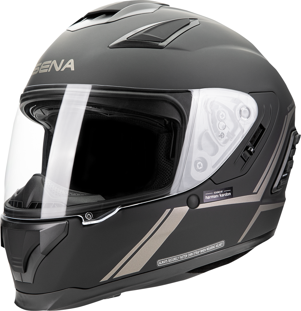 SENA Stryker Helmet - Matte Black - Medium (Part Number: STRYKER-MB00M1)