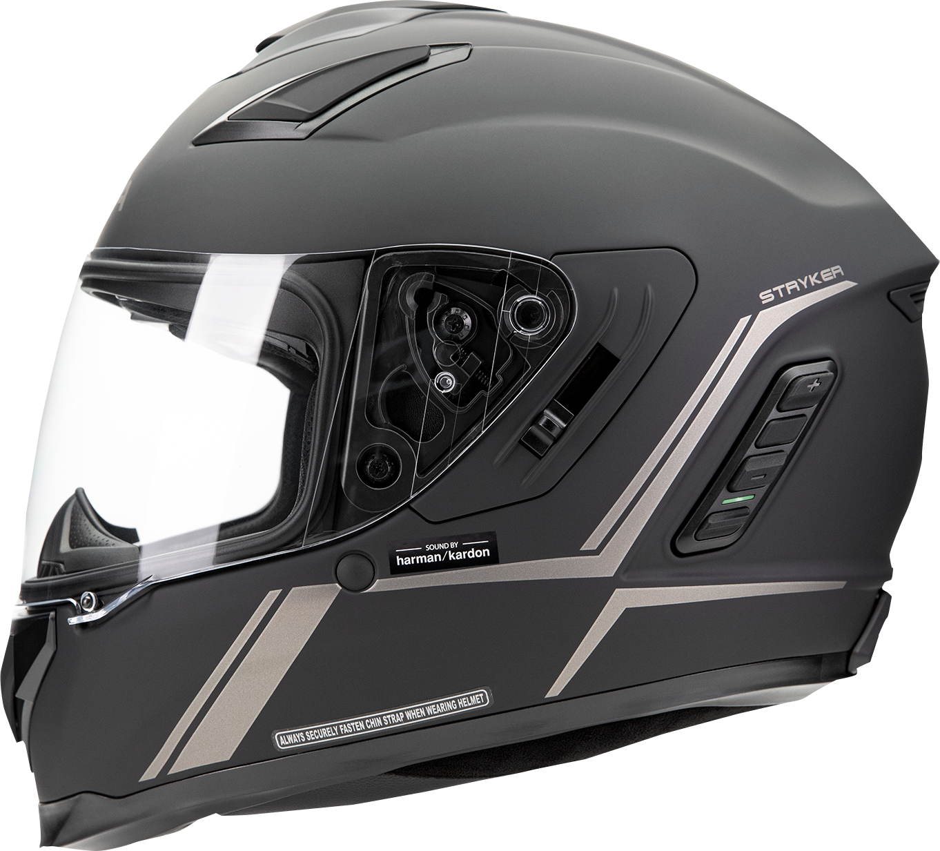 SENA Stryker Helmet - Matte Black - Medium (Part Number: STRYKER-MB00M1)