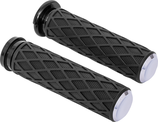 ARLEN NESS Diamond Grips - Cable - Chrome 500-005