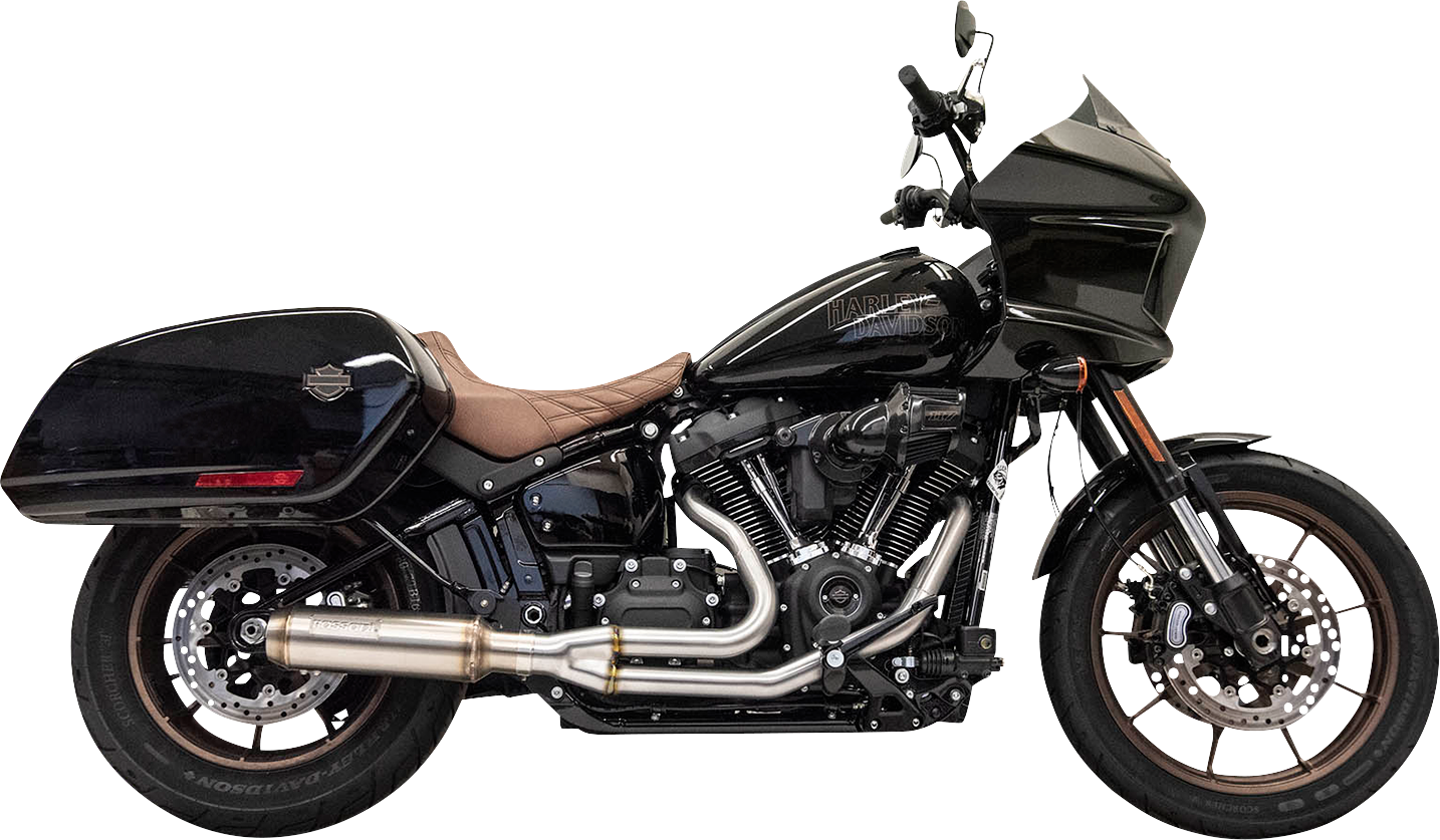 BASSANI XHAUST 2-into-1 Stainless Exhaust System with 4" Super Bike Muffler 1S78SS
