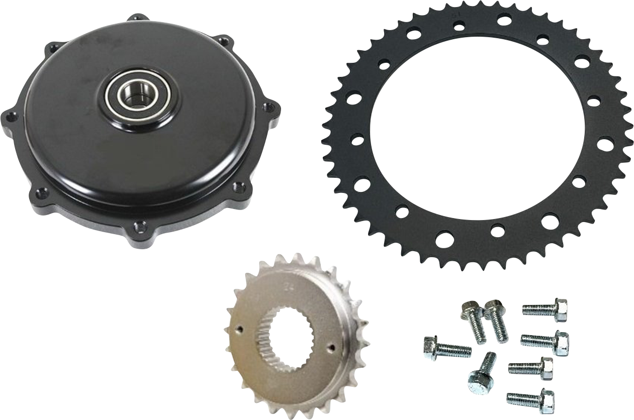 DRAG SPECIALTIES Conversion Sprocket Kit - Chrome - '09-'16 201406