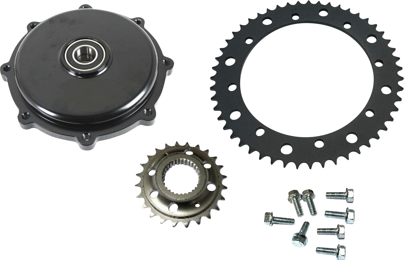 DRAG SPECIALTIES Conversion Sprocket Kit - Chrome - M8 Touring/Trike 201408