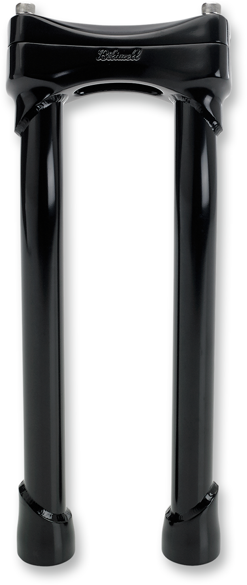 BILTWELL Murdock Handlebar Risers - Pullback - 12" - Black 6404-201-12