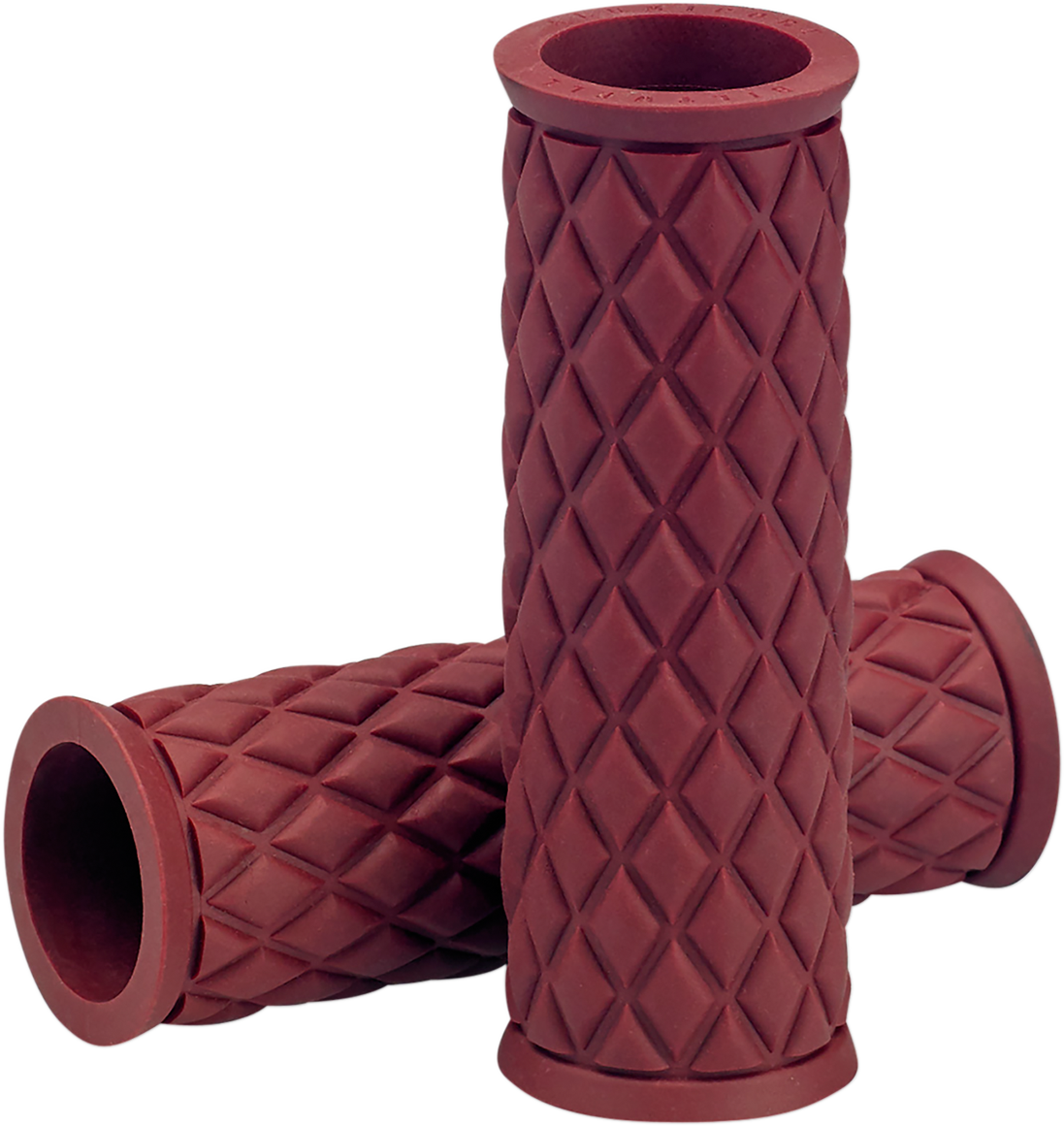 BILTWELL Alumicore Grips - Replacement - Oxblood 6706-0301