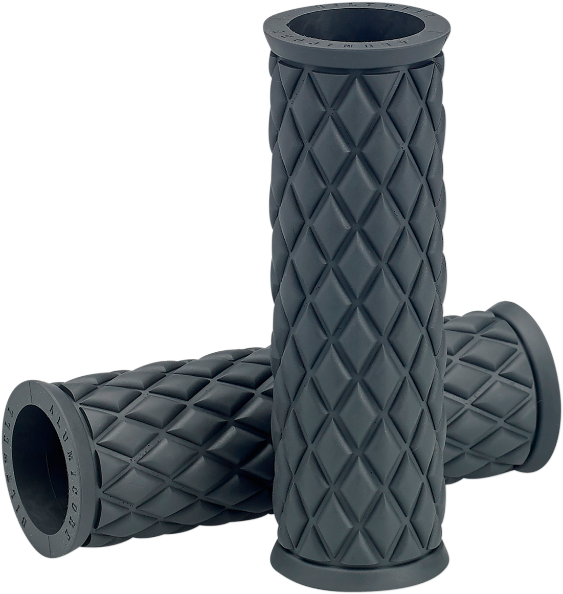 BILTWELL Alumicore Grips - Replacement - Gray 6706-0501