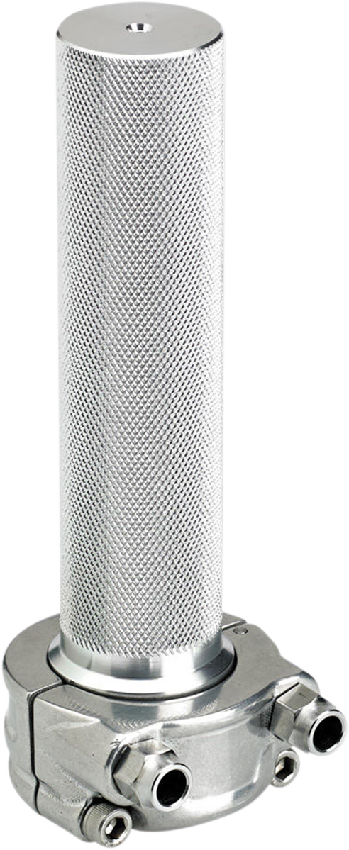 BILTWELL 1" Whiskey Throttle Assembly - Dual Cable - Polished 6602-303-01