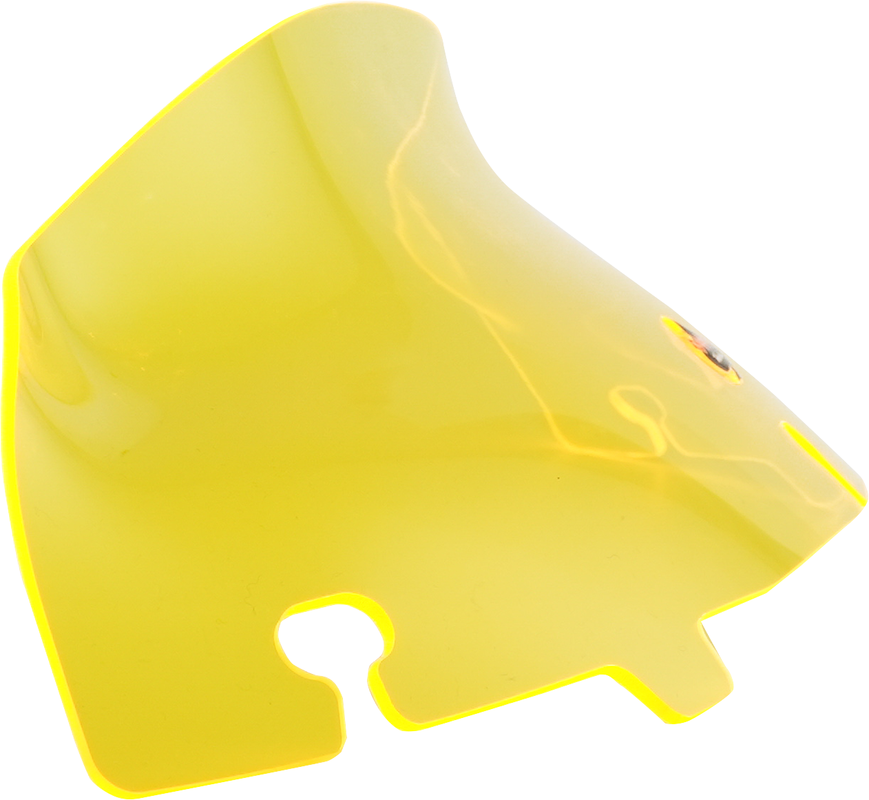 KLOCK WERKS Kolor Flare™ Windshield - 4" - Yellow Ice - FLH KWW-01-0649