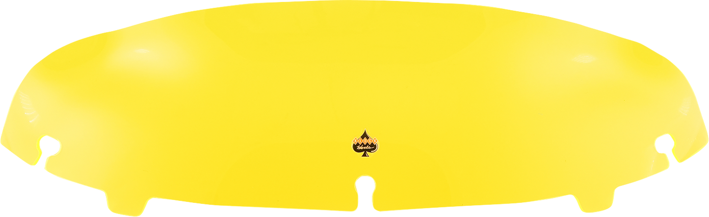 KLOCK WERKS Kolor Flare™ Windshield - 4" - Yellow Ice - FLH KWW-01-0649