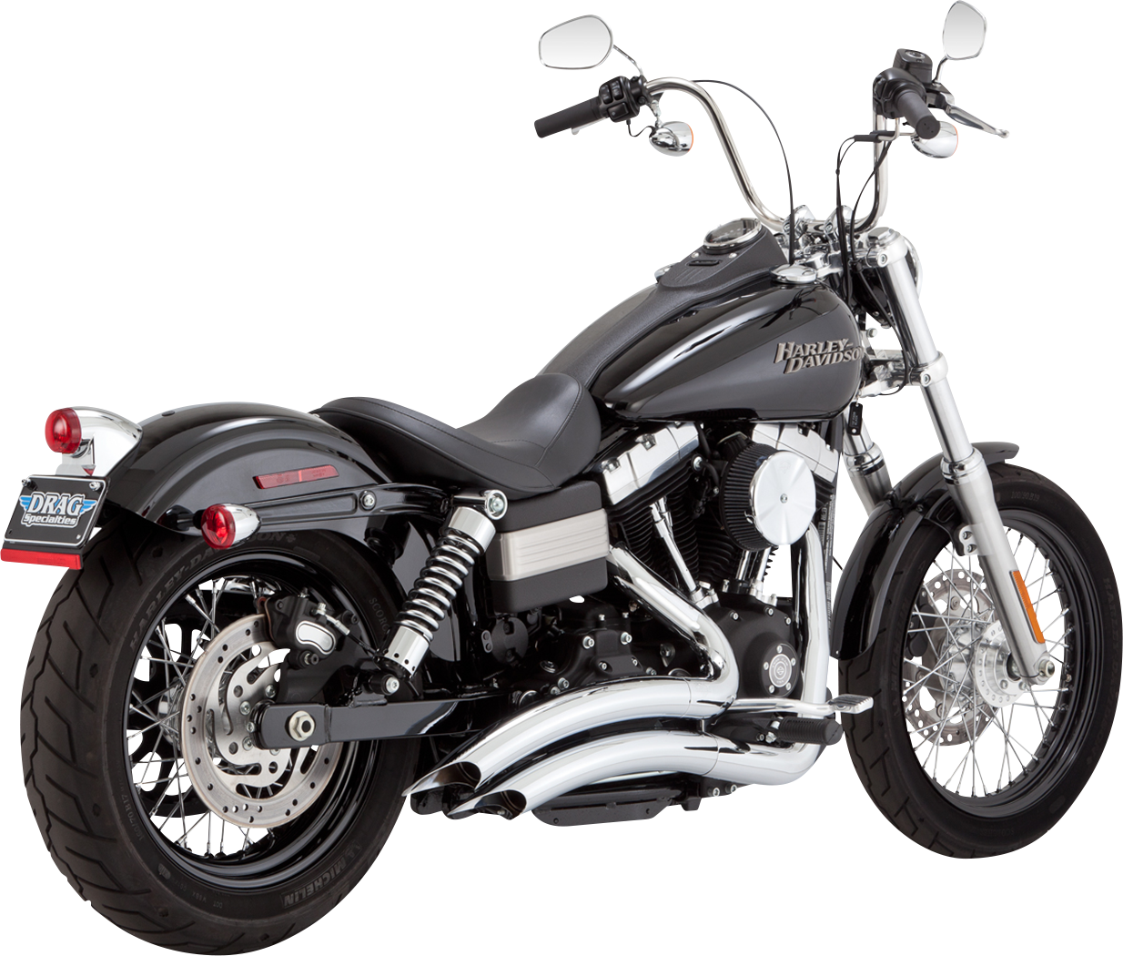 Vance & Hines Big Radius Exhaust System - Chrome (Part Number 23371)