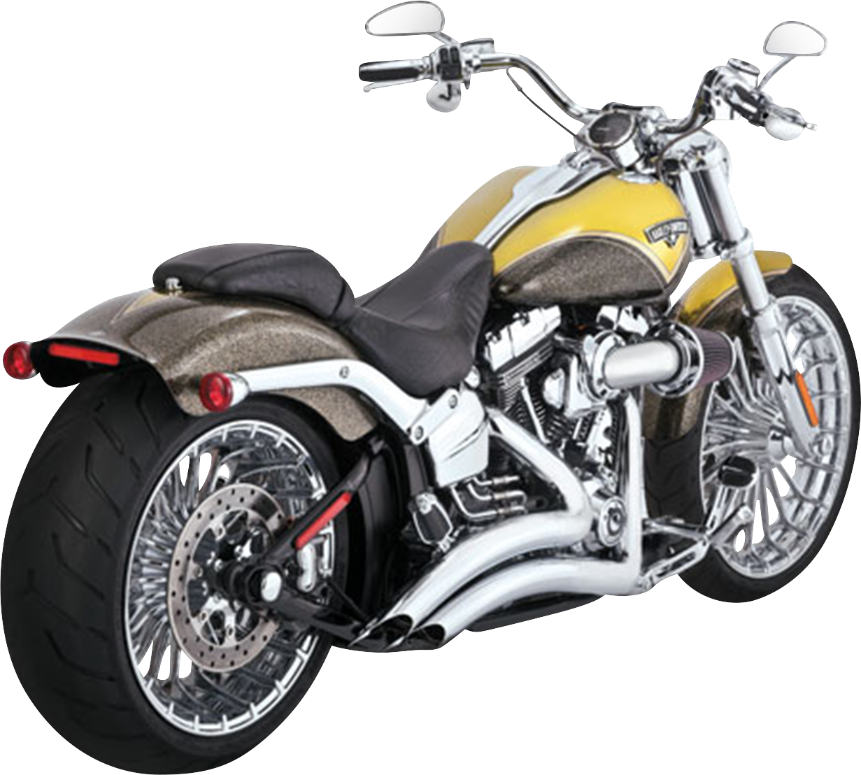 Vance & Hines Big Radius Exhaust System - Chrome (Part #26365)