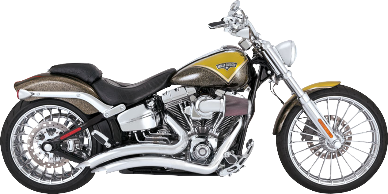 Vance & Hines Big Radius Exhaust System - Chrome (Part #26365)