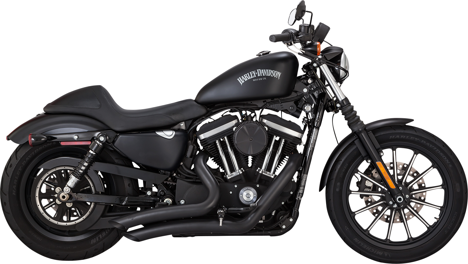 Vance & Hines Big Radius Exhaust System with PCX™ Technology - Black, Part 46367