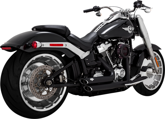 VANCE & HINES Shortshots Staggered Exhaust System with PCX Technology - Matte Black 47335