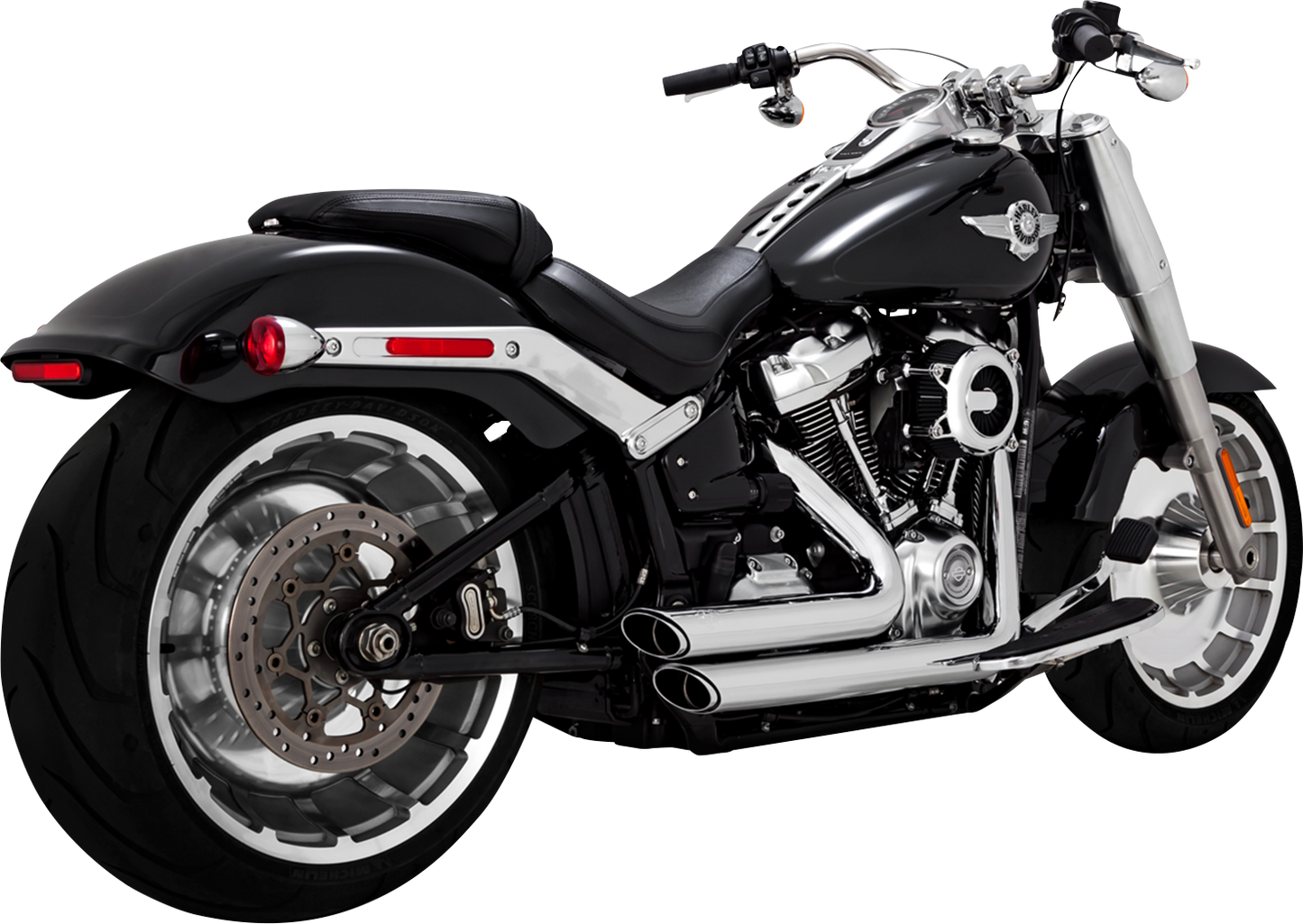 Vance & Hines Shortshots Staggered Exhaust System with Chrome Finish – Part 17335