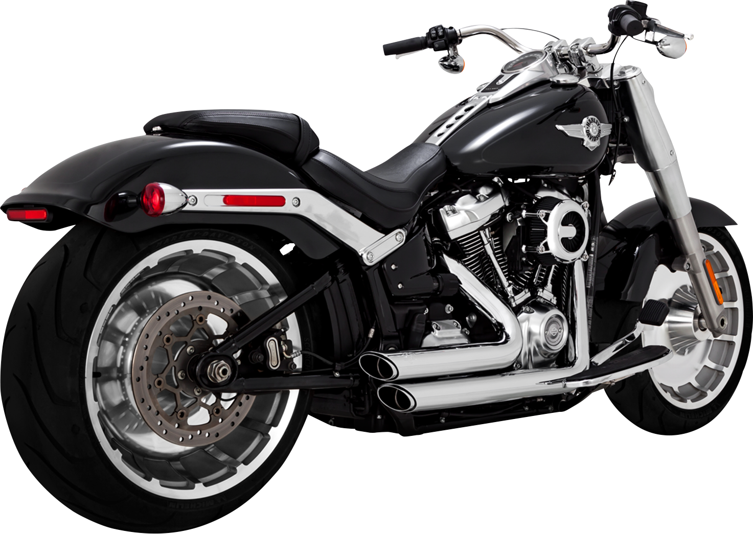 Vance & Hines Shortshots Staggered Exhaust System with Chrome Finish – Part 17335